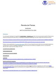 Revista de Prensa - Universidad Camilo JosÃ© Cela
