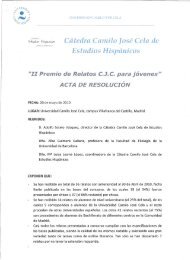 Acta del II Premio de Relatos CJC para JÃ³venes - Universidad ...