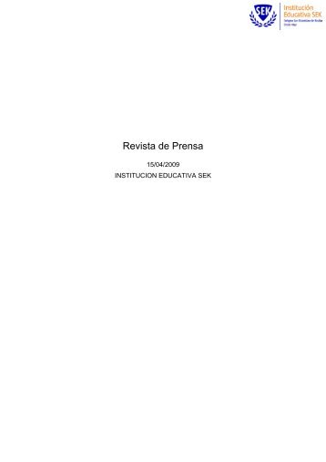 Revista de Prensa - Universidad Camilo JosÃ© Cela
