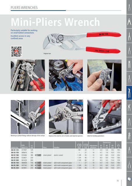 Catalog scule de mână KNIPEX