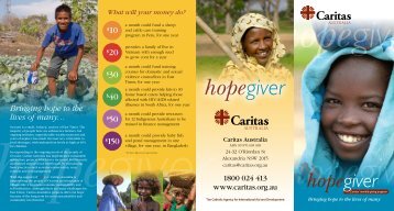 10 $30 $20 $50 $150 $40 - Caritas Australia