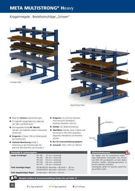 Lagerconsulting: KRAGARM- REGALE - Kragarmregale