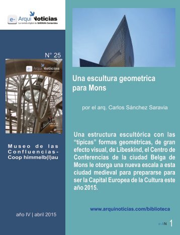 Una escultura geometrica para Mons por el arq. Carlos Sánchez Saravia