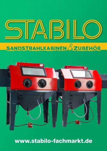 STABILO - Sandstrahlkabinen & Zubehör - Katalog 2015
