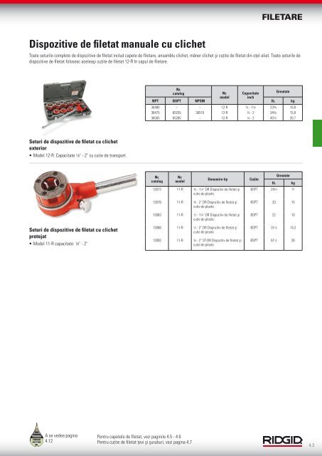 RIDGID - Catalog - 2013 (RO)