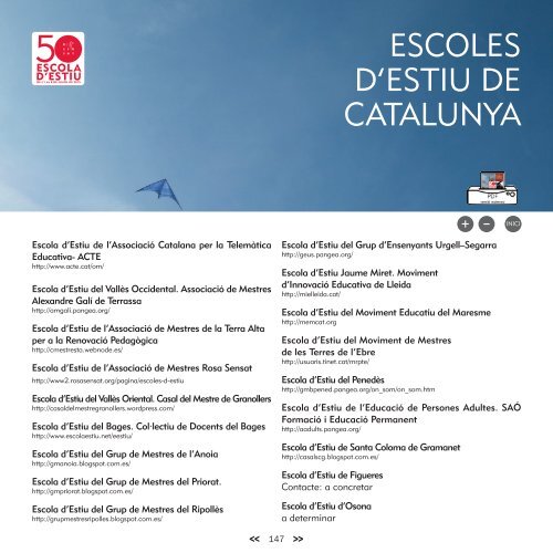 ESCOLA D'ESTIU Maig 2015