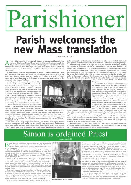 The Parishioner - Edition 20