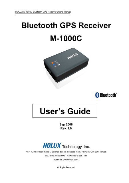 User's Guide - Canada GPS
