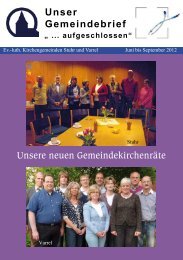 Unser Gemeindebrief - Ev. - luth. Kirchengemeinde Stuhr