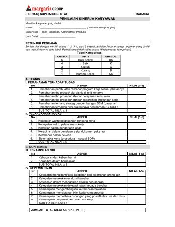 form-cpenilaian kinerja - Blog Bina Darma