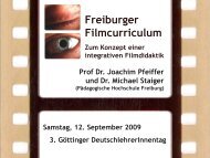 Freiburger Filmcurriculum - Zentrum für Deutschlehrer