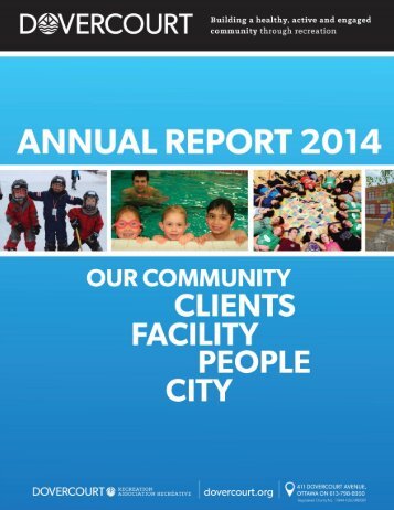 Dovercourt Recreation Association Annual Report 2014