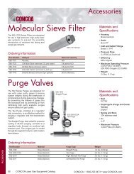 Molecular Sieve Filter - Concoa