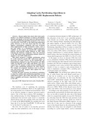 Adapting Cache Partitioning Algorithms to Pseudo-LRU ... - UPC