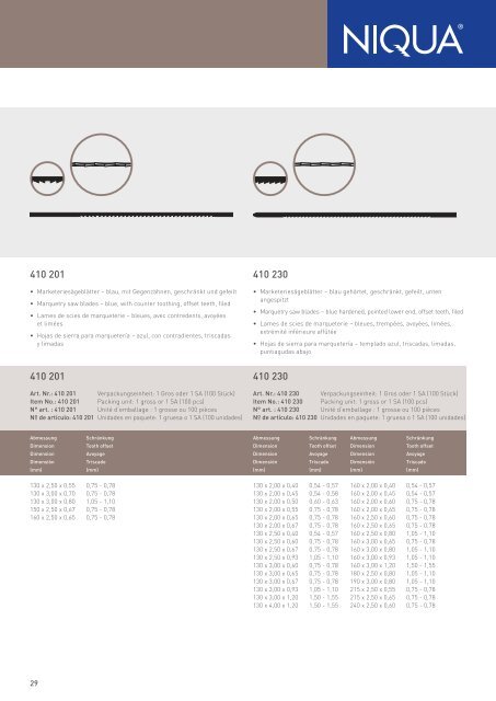 Katalog Holz (PDF) - Niqua GmbH