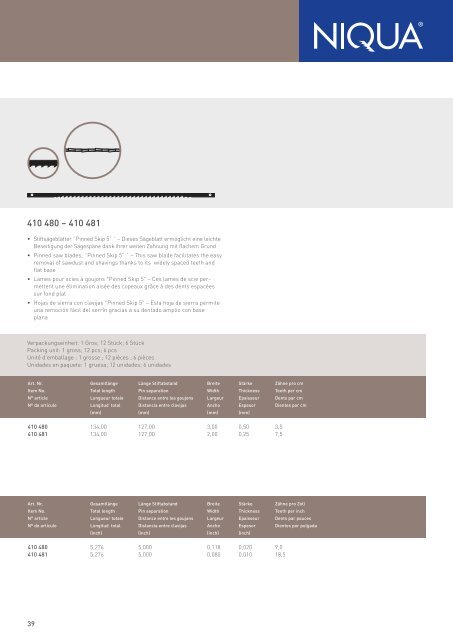 Katalog Holz (PDF) - Niqua GmbH