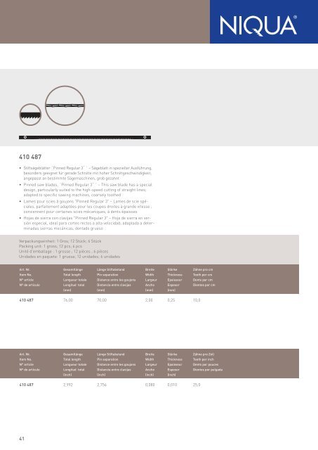 Katalog Holz (PDF) - Niqua GmbH