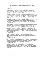 Publications of Prof. T. Verstraete 2010-2005 Archival Journals ...