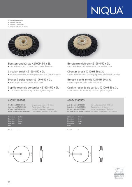 Katalog Metall (PDF) - Niqua GmbH