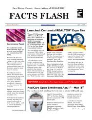 FACTS FLASH - San Mateo County Association of REALTORS