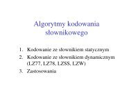 Algorytmy kodowania sÅ‚ownikowego - MARS