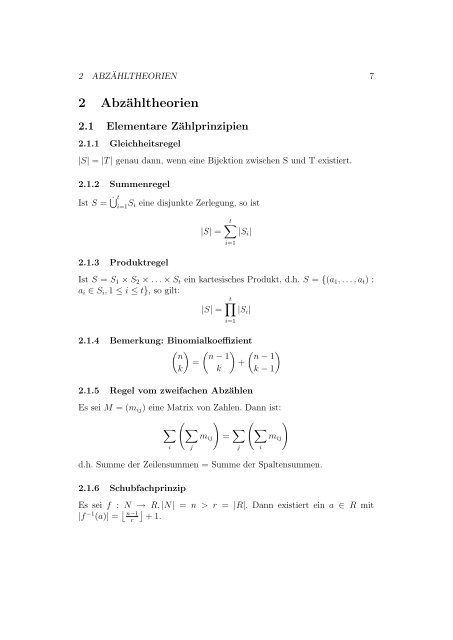 Formelsammlung