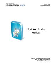 Scripter Studio Manual - TMS Software