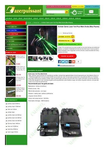 gants laser dj