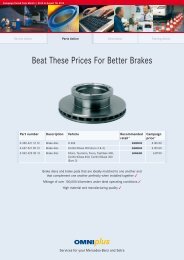 Beat These Prices For Better Brakes - Omniplus