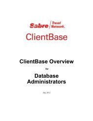 ClientBase Overview Database Administrators