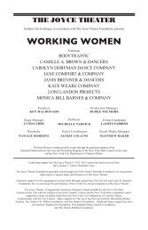 WORKING WOMEN - Joyce Theater