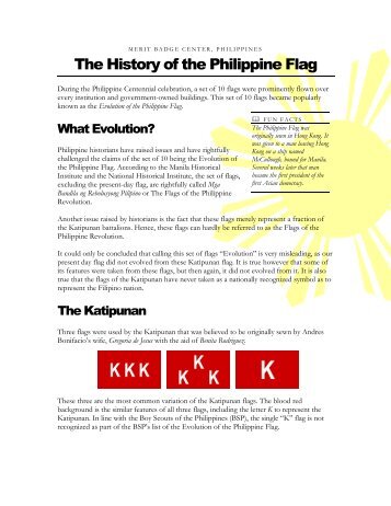 The History of the Philippine Flag - Merit Badge Center, Philippines
