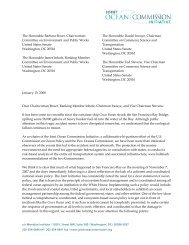 Oil Spill Letter to Senate Leaders - Joint Ocean Commission Initiative