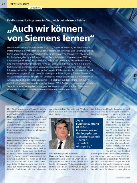 ess news - Automation Technology - Siemens