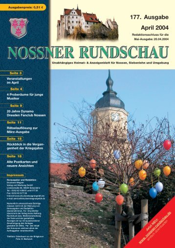 177. Ausgabe April 2004 - Nossner Rundschau