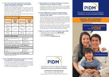 That's Great News! TAKAFUL AND INSURANCE BENEFITS ... - PIDM