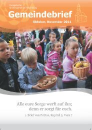 Unser Gemeindebrief Oktober - November 2011 - Evangelische ...