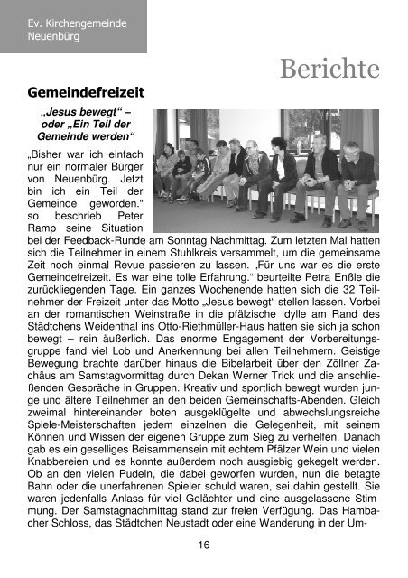 Unser Gemeindebrief Juli - September 2011 - Evangelische ...