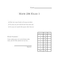 Math 236 Exam 1