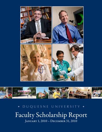 Faculty Scholarship Report - Duquesne University