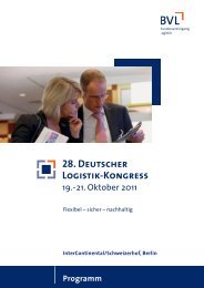 28. Deutscher Logistik-Kongress