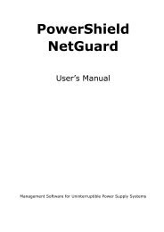 NetGuard User Manual - Power Shield
