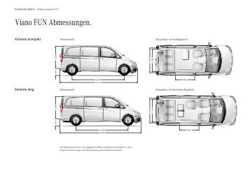 Viano FUN Abmessungen.