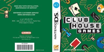 INSTRUCTION BOOKLET - Nintendo