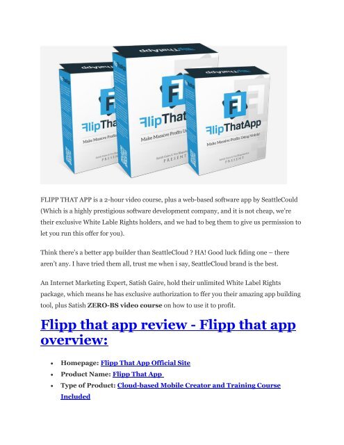 Flipp That App Review - $24,700 BONUS & DISCOUNT 