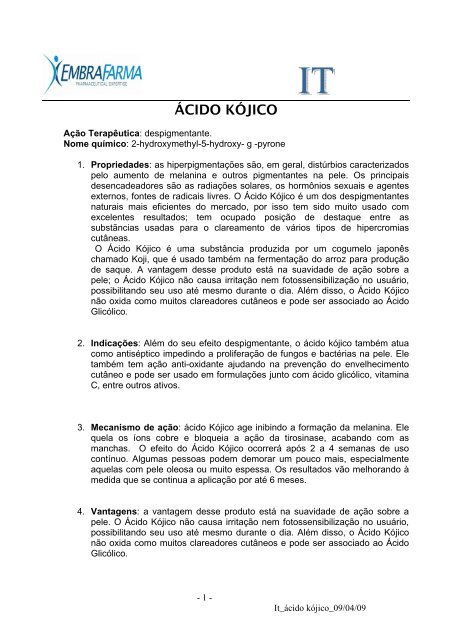 ÃCIDO KÃJICO - EMBRAFARMA