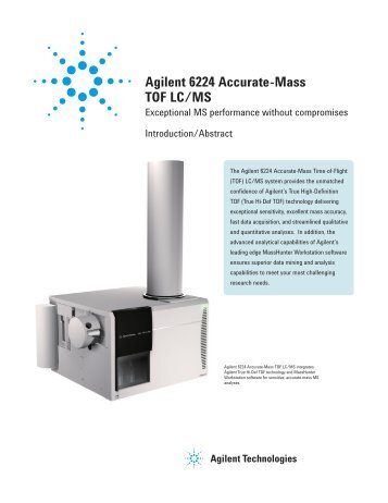 Agilent 6224 Accurate-Mass TOF LC/MS - K'(Prime) Technologies