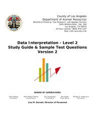 Data Interpretation - Level 2 Study Guide & Sample Test ... - La.ca.us