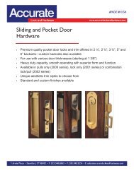 Sliding and Pocket Door Hardware (mortise) - Accurate Lock and ...