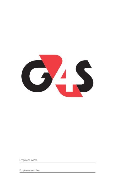 name Employee number - G4slearningonline.com G4S